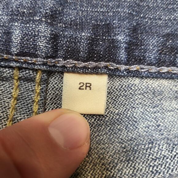 GAP Long and Lean Jeans Womens 2 Regular Blue Medium Wash Bootcut Stretch Denim - Picture 3 of 11